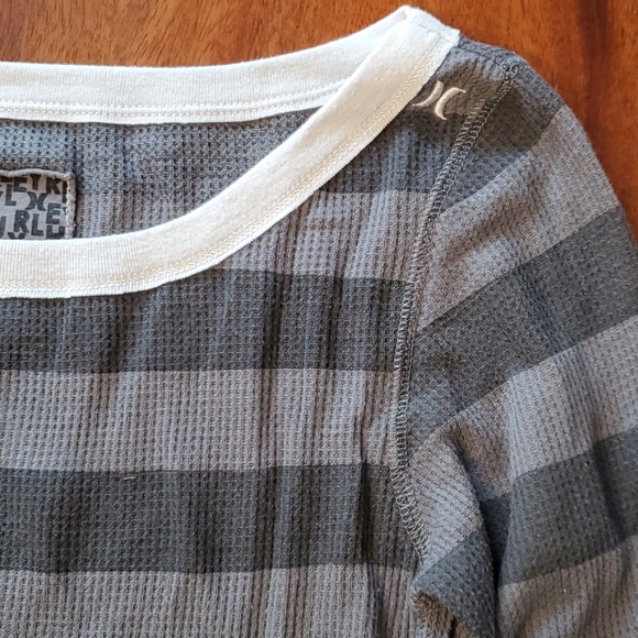 Hurley Multi Coloured Striped Waffle Tee - Picture 2 of 2